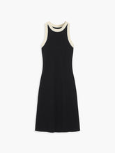Contrast Trim Midi Sweater Dress
